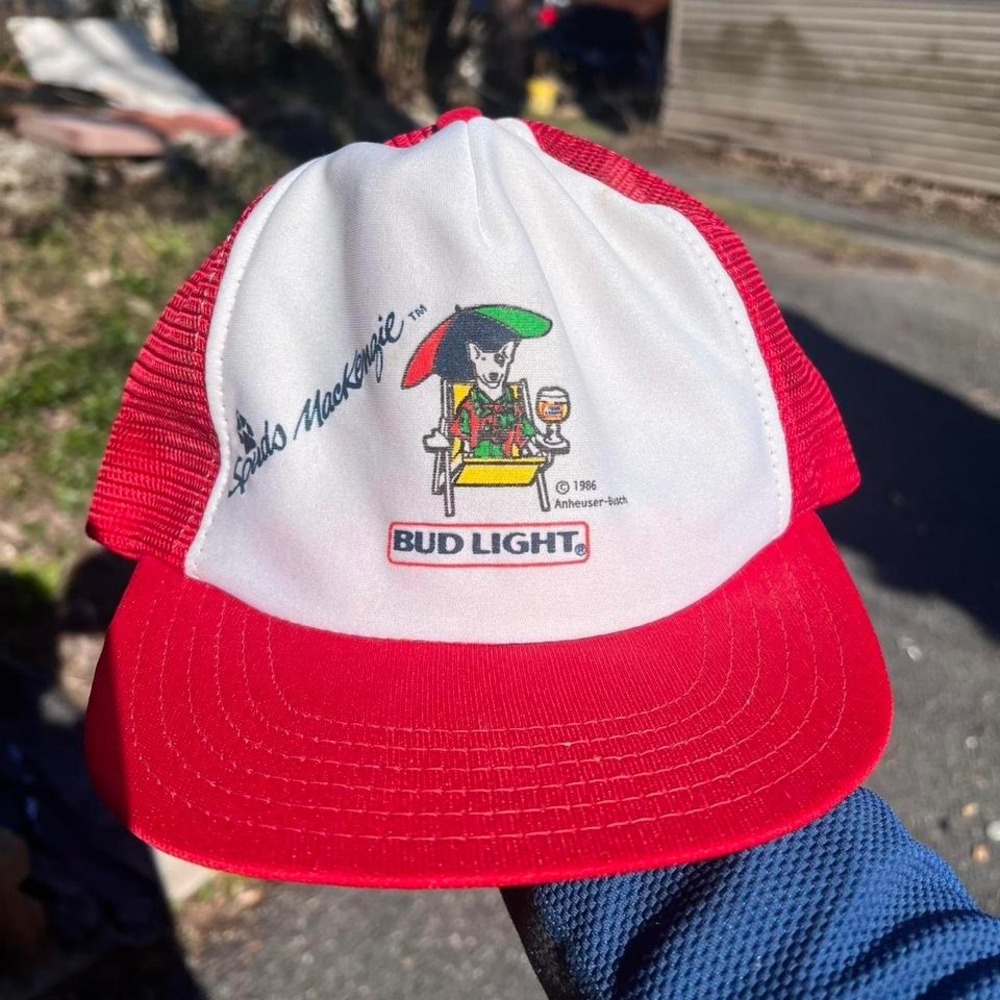 1990s Bud Light Spud Mackenzie Trucker SnapBack Hat